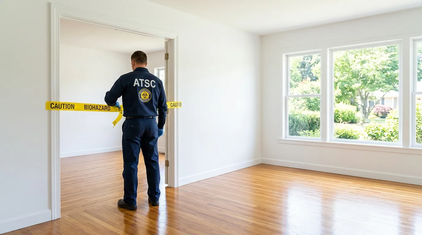 Certified biohazard cleanup crew performing Trauma Scene Cleanup in 'Ahuimanu